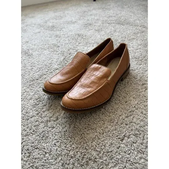 Sperry Women’s Size 10 Fairpoint Crocodile Embossed Leather Loafers Comfort - Picture 4 of 9